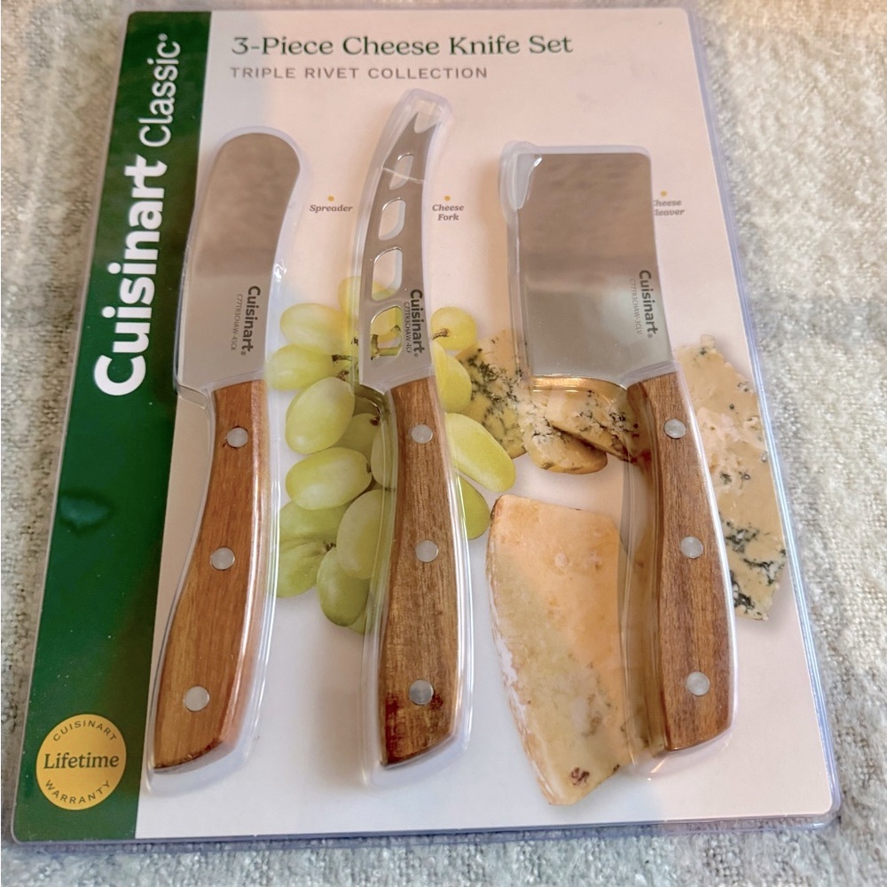 Cuisinart 3-Piece Cheese Classic Knife Set NWT - Picture 1 of 7